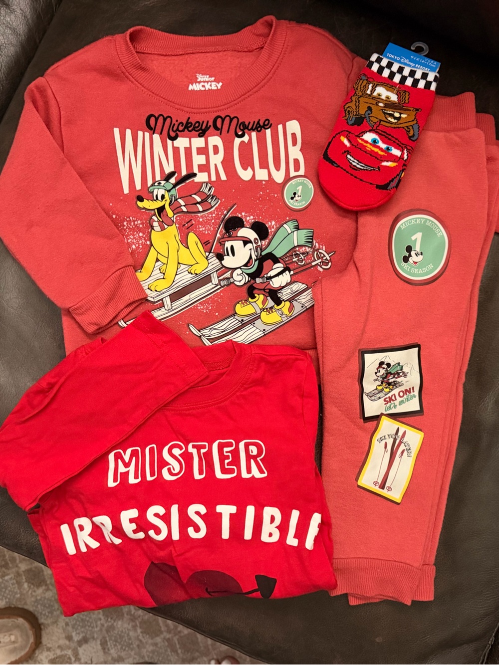 Mickey Mouse Club Red Kids Sweats Set